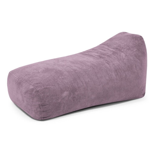 Fotoliu bean bag mov cu tapițerie din catifea reiată Snug Long 140 – SLOWDOWN