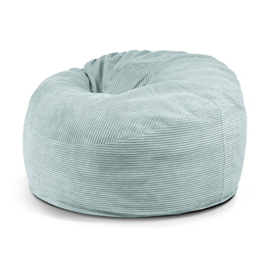 Fotoliu bean bag verde mentă cu tapițerie din catifea reiată Om 110 – SLOWDOWN