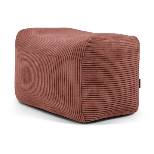 Fotoliu bean bag cărămiziu cu tapițerie din catifea reiată Plus 70 Lounge – SLOWDOWN