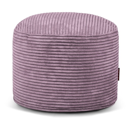 Fotoliu bean bag mov cu tapițerie din catifea reiată Mini – SLOWDOWN