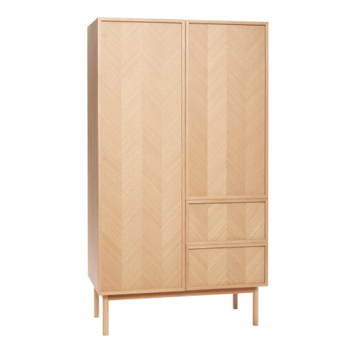 Șifonier din lemn de stejar 100x180 cm Herringbone – Hübsch