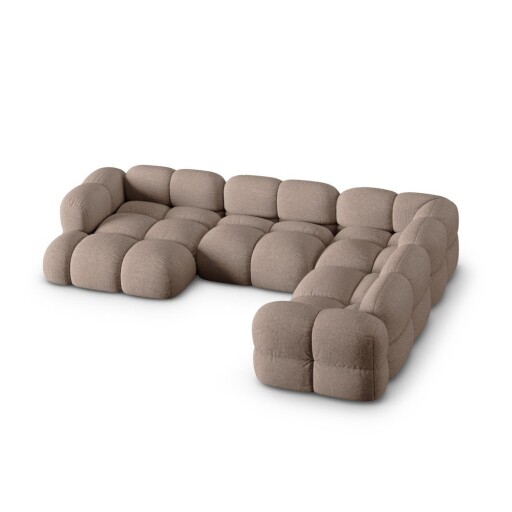 Colțar maro (cu colț pe partea dreaptă/în formă de "U") Loretto – Cosmopolitan Design