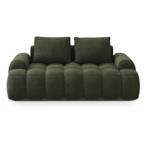 Canapea verde cu tapițerie din catifea 175 cm Linz – Cosmopolitan Design