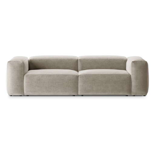 Canapea bej 264 cm Bergano – Cosmopolitan Design