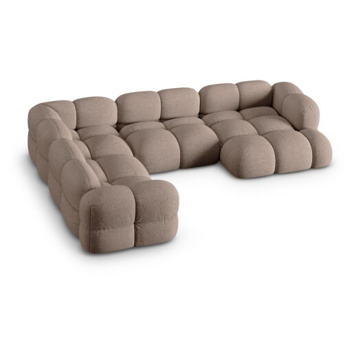 Colțar maro (cu colț pe partea stângă/în formă de "U") Loretto – Cosmopolitan Design