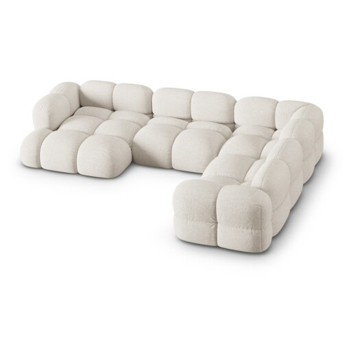 Colțar bej (cu colț pe partea dreaptă/în formă de "U") Loretto – Cosmopolitan Design