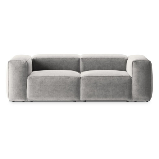 Canapea gri deschis 224 cm Bergano – Cosmopolitan Design