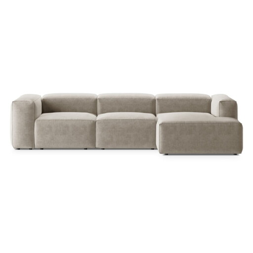 Colțar bej (cu colț pe partea dreaptă/cu șezlong) Bergano – Cosmopolitan Design