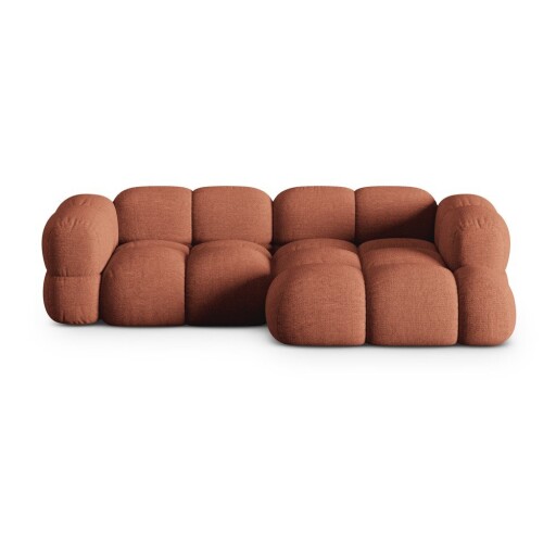 Colțar cărămiziu (cu colț pe partea dreaptă/cu șezlong) Loretto – Cosmopolitan Design