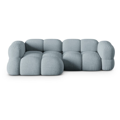 Colțar albastru deschis (cu colț pe partea stângă/cu șezlong) Loretto – Cosmopolitan Design