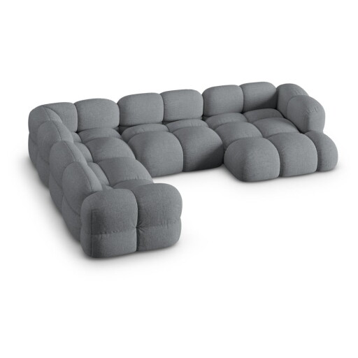 Colțar gri (cu colț pe partea stângă/în formă de "U") Loretto – Cosmopolitan Design