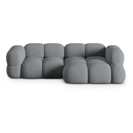 Colțar gri (cu colț pe partea dreaptă/cu șezlong) Loretto – Cosmopolitan Design