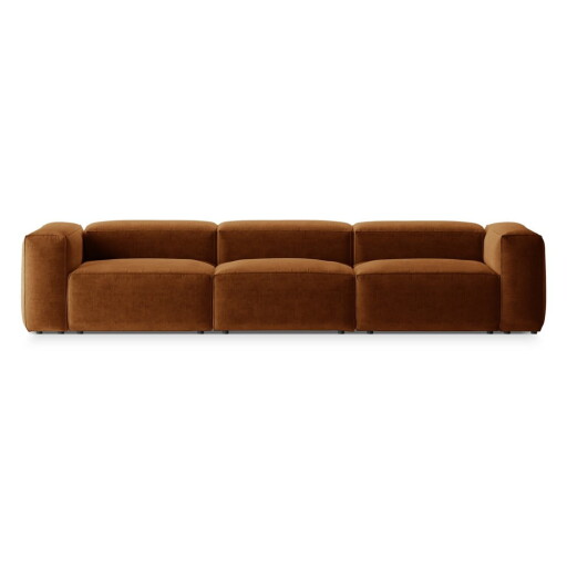 Canapea cărămizie 364 cm Bergano – Cosmopolitan Design