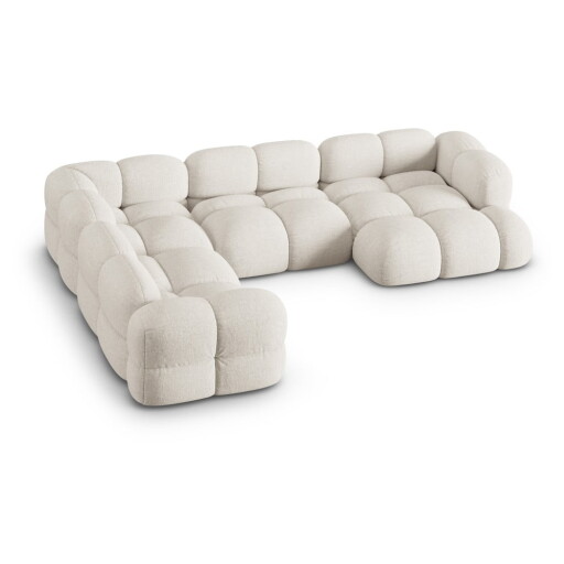 Colțar bej (cu colț pe partea stângă/în formă de "U") Loretto – Cosmopolitan Design