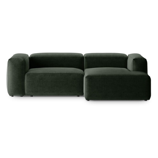 Colțar verde (cu colț pe partea dreaptă/cu șezlong) Bergano – Cosmopolitan Design
