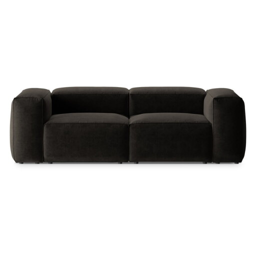 Canapea neagră 224 cm Bergano – Cosmopolitan Design