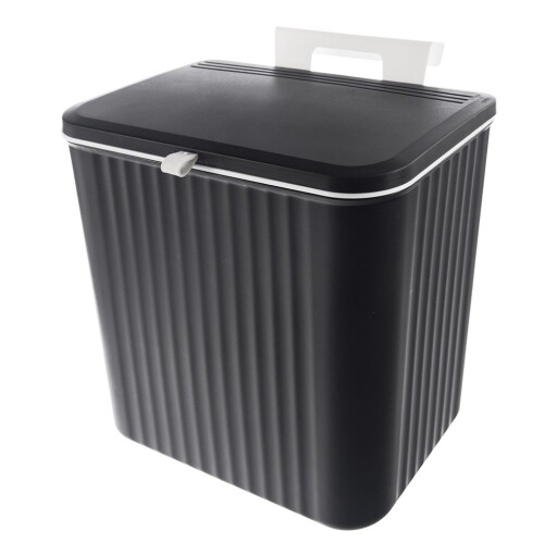 Coș de gunoi negru din plastic 13 l – Orion
