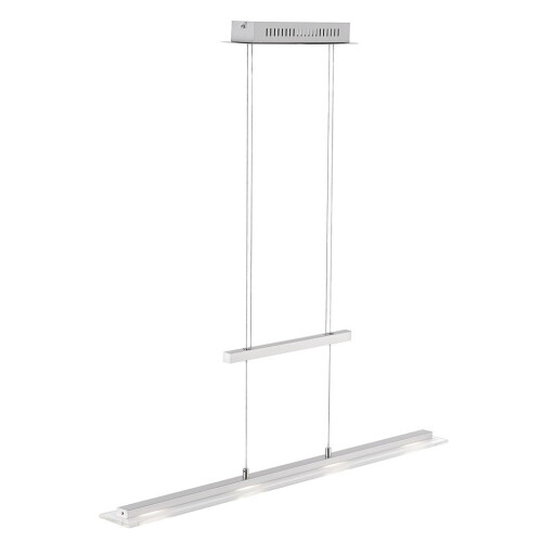 Lustră argintie LED din metal Tenso – Fischer & Honsel