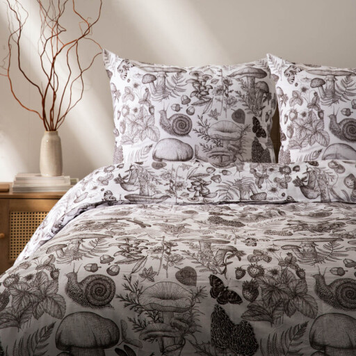 Lenjerie de pat dubla Kellis, Homla, 3 piese, 160x200 cm, bumbac, multicolor