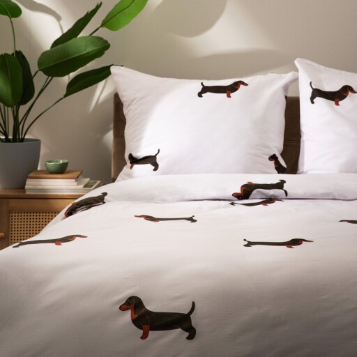 Lenjerie de pat King Size, Winnie, Homla, 3 piese, 200x220 cm, bumbac, multicolor