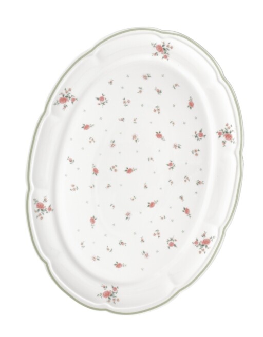 Platou servire, Nonna Rosa, Brandani, 40x30 cm, portelan