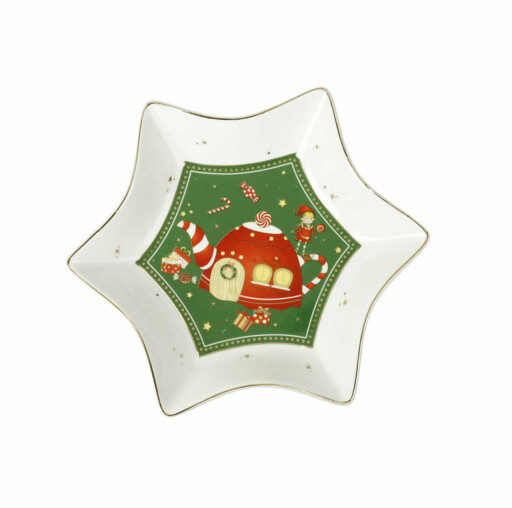Platou servire, Elfomagia, Brandani, 20x20 cm, portelan New Bone China