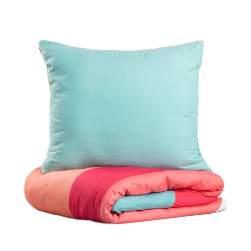 Lenjerie de pat King Size, Color Fiesta, Homla, 3 piese, 200x220 cm, microfibra din poliester, multicolor