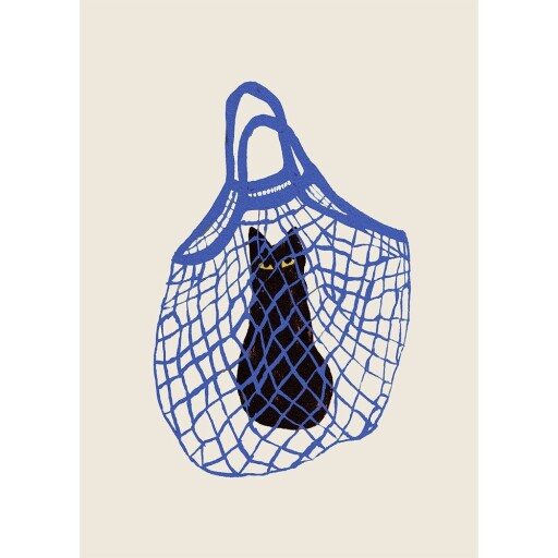 Poster 30x40 cm The Cat’s In The Bag – The Poster Club