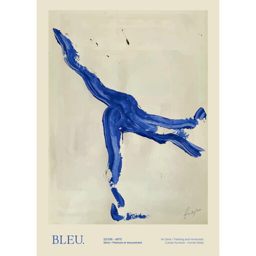 Poster 50x70 cm Bleu – The Poster Club