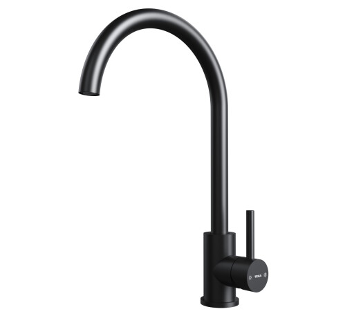 Baterie bucatarie Teka UNI 9310  pipa inalta rotativa  Cold Start  negru