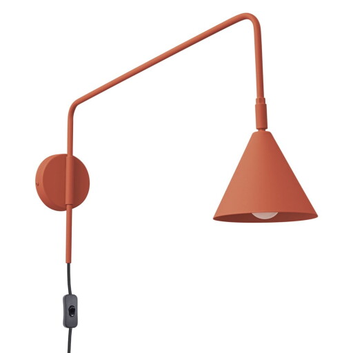 Aplică de perete teracotă cu alimentare la priză Zylo – Nice Lamps