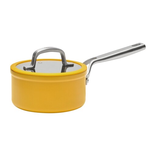 Oală cu capac/cu suprafață ceramică 1,3 l adecvată pentru plita cu inducție Meda 3.0 – FABINI