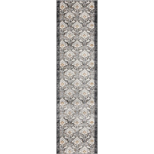 Covor tip traversă gri închis-fildeș 80x300 cm Soft Viskan – FD