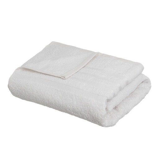 Prosop alb din bumbac din frotir 100x150 cm Simple – Casa Selección