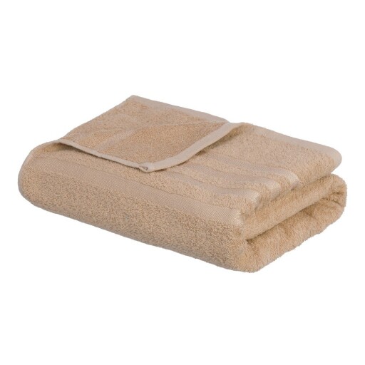 Prosop bej din bumbac din frotir 100x150 cm Simple – Casa Selección