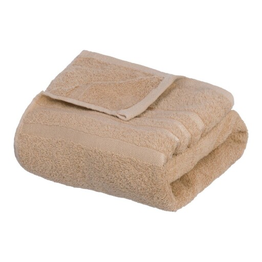 Prosop bej din bumbac din frotir 70x140 cm Simple – Casa Selección