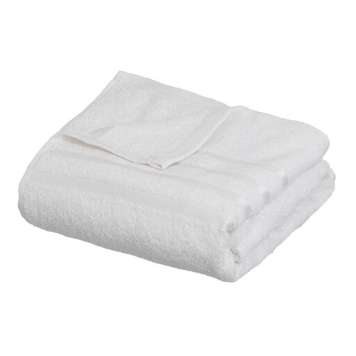 Prosop alb din bumbac din frotir 70x140 cm Simple – Casa Selección