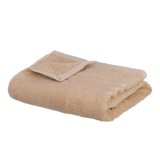 Prosop bej din bumbac din frotir 50x100 cm Simple – Casa Selección