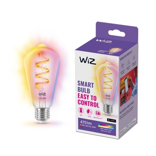Bec smart cu filament E27, 6 W – WiZ