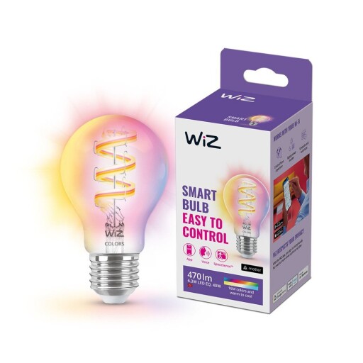 Bec smart cu filament E27, 6 W – WiZ