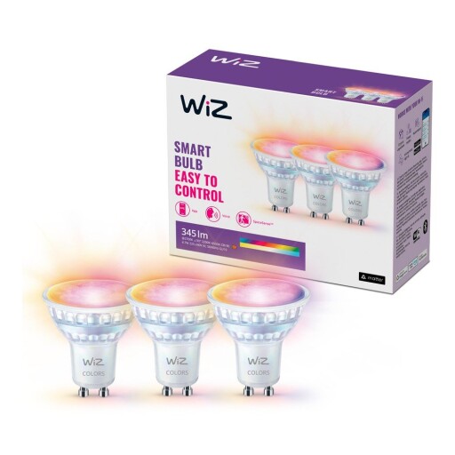 Becuri smart LED GU10, 3 buc. 5 W – WiZ