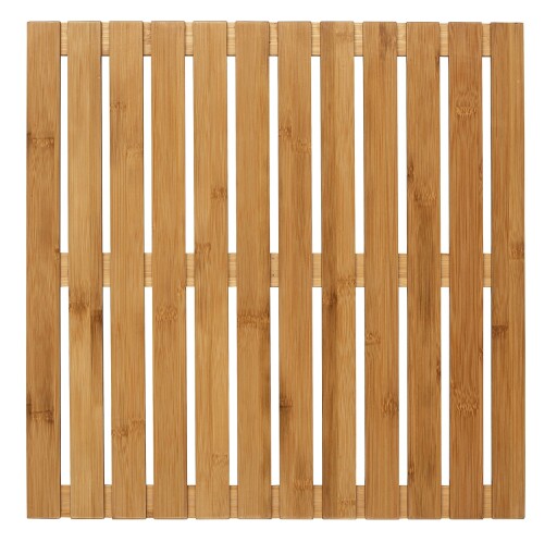 Covor pentru baie, Wenko, Duckboard Indoor &amp; Outdoor, 50 x 50 x 2.5 cm, bambus, natur
