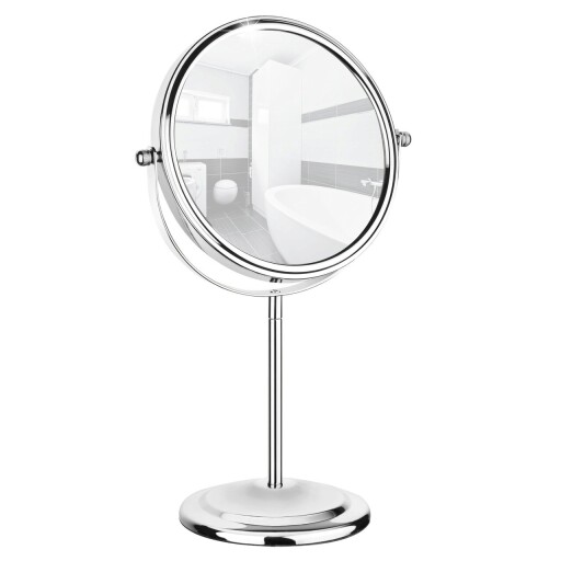 Oglinda cosmetica, Maximex, 7-fold, 20 x 12 x 31.5 cm, metal/sticla, gri