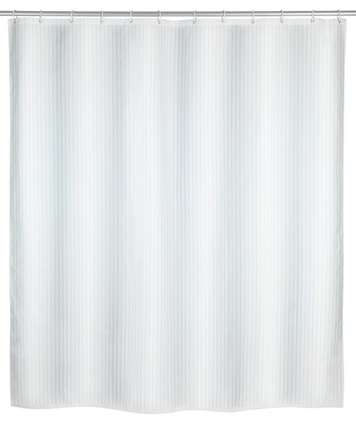 Perdea de dus, Wenko, Palais, 180 x 200 cm, poliester, alb