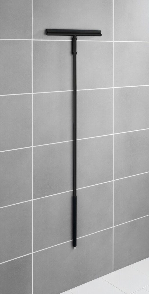 Racleta Rosole, Wenko, 40x3x133 cm, inox/silicon, negru
