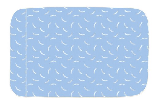 Patura pentru calcat Air Comfort, Wenko, 130x65 cm, bumbac, albastru/alb