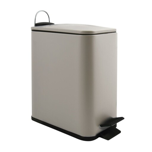 Coș de gunoi taupe cu pedală din oțel 5 l Erik – Spirella