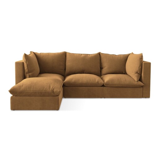 Colțar teracotă (cu colț pe partea stângă/cu șezlong) Manao – Makamii