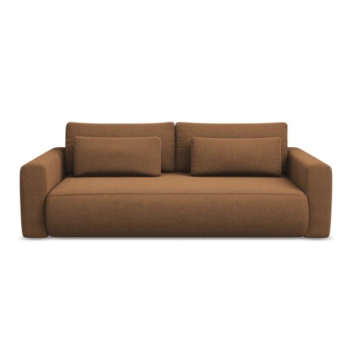 Canapea teracotă extensibilă/cu spațiu de depozitare 238 cm Kapua – Makamii