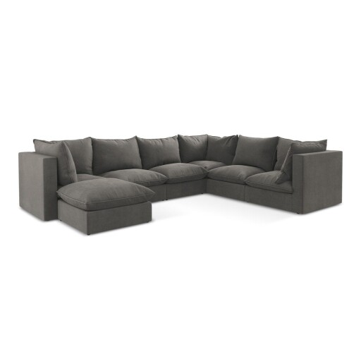 Colțar gri închis (cu colț pe partea dreaptă/în formă de "U") Manao – Makamii